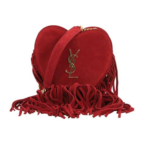 ysl heart fringe bag|Ysl Heart Bag .